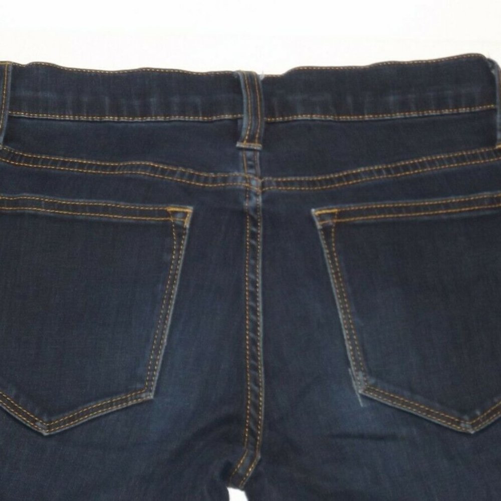J.CREW Toothpick Fitted Skinny Denim Cropped Leg Jeans Sz 24 Ankle Women's # 102